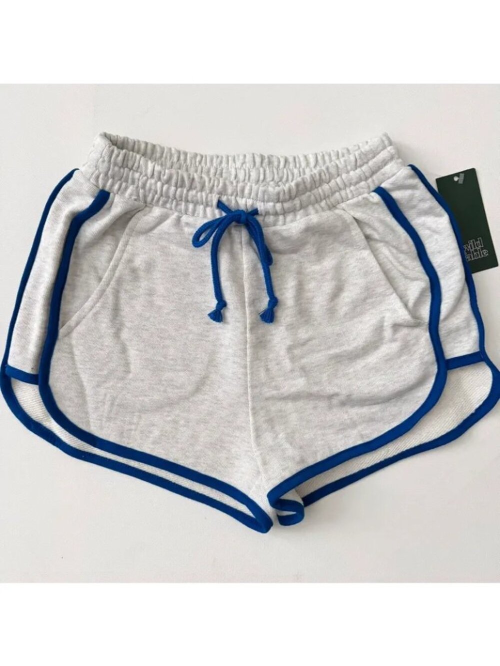 Wild Fable Women’s Gray/Blue Jogger Shorts Size XXS